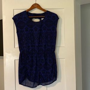 Romper, navy and black, medium